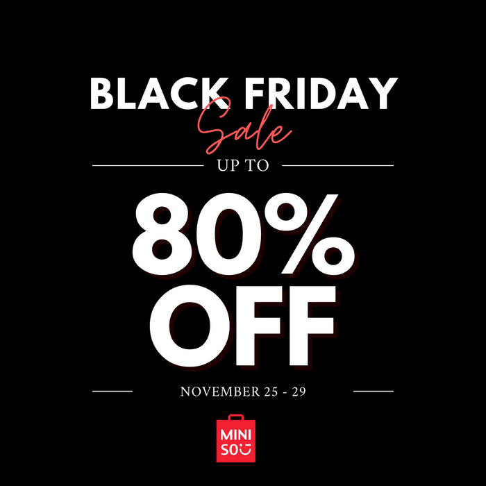 LOOK! MINISO Australia's Black Friday Deals 2021 Up To 80% OFF