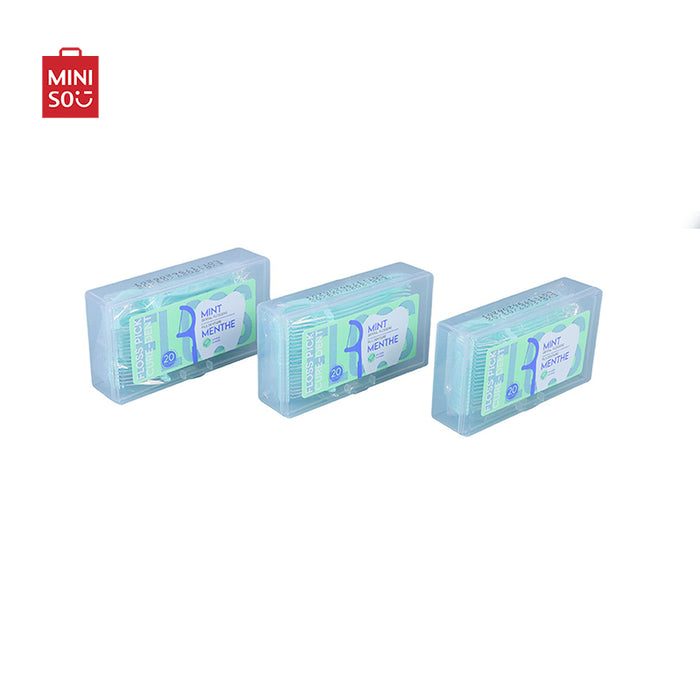 MINISO AU Deep Clean Mint Dental Flossers 3 Pcs