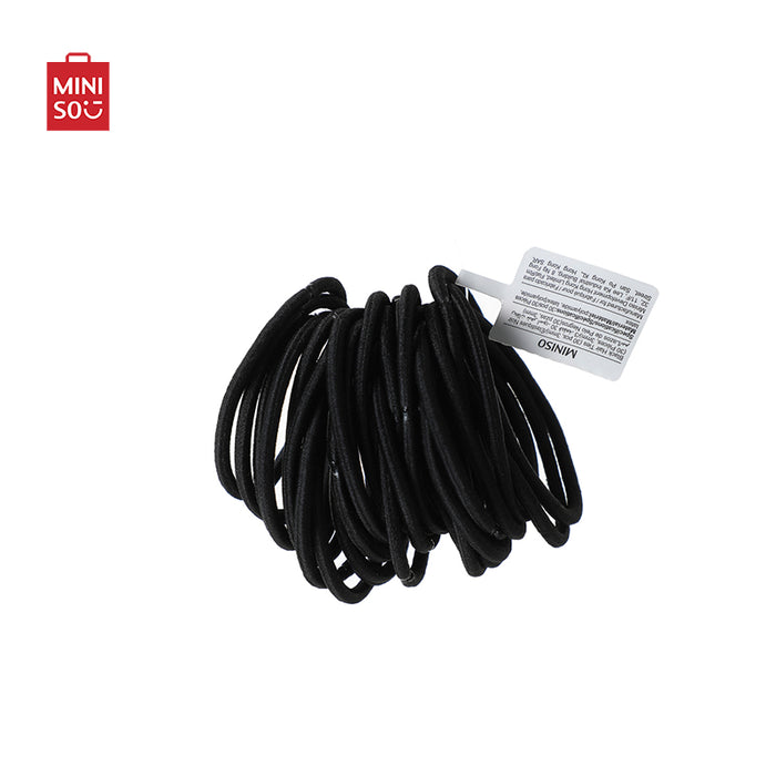 MINISO AU Black Hair Ties 30Pcs 3mm