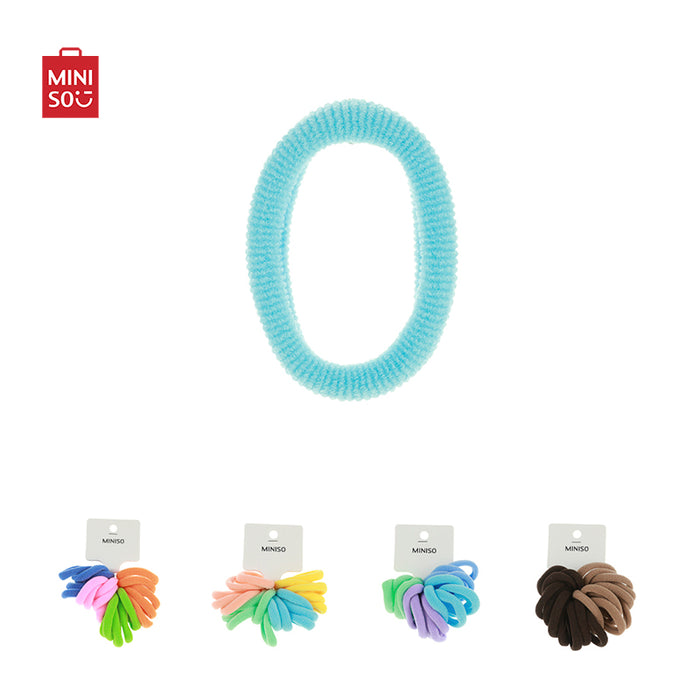 MINISO AU Colored Hair Tie Medium 20 Pcs