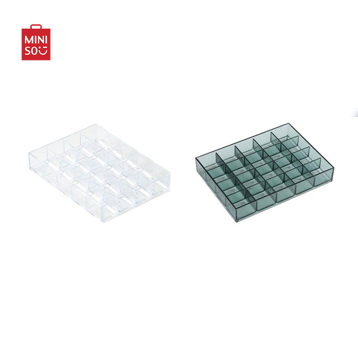 MINISO AU Stackable 20-Grid PS Jewelry Organizer