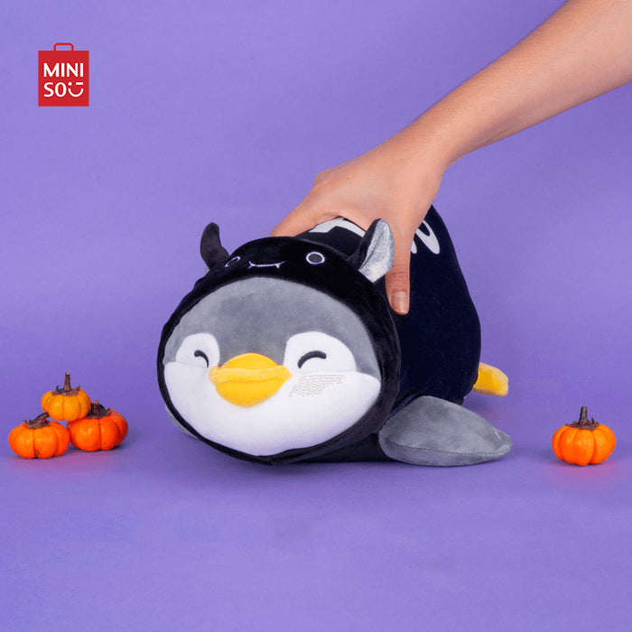 MINISO AU Mini Family Halloween Series Bat-costume Pen Man Costume-changing Plush Toy 30cm