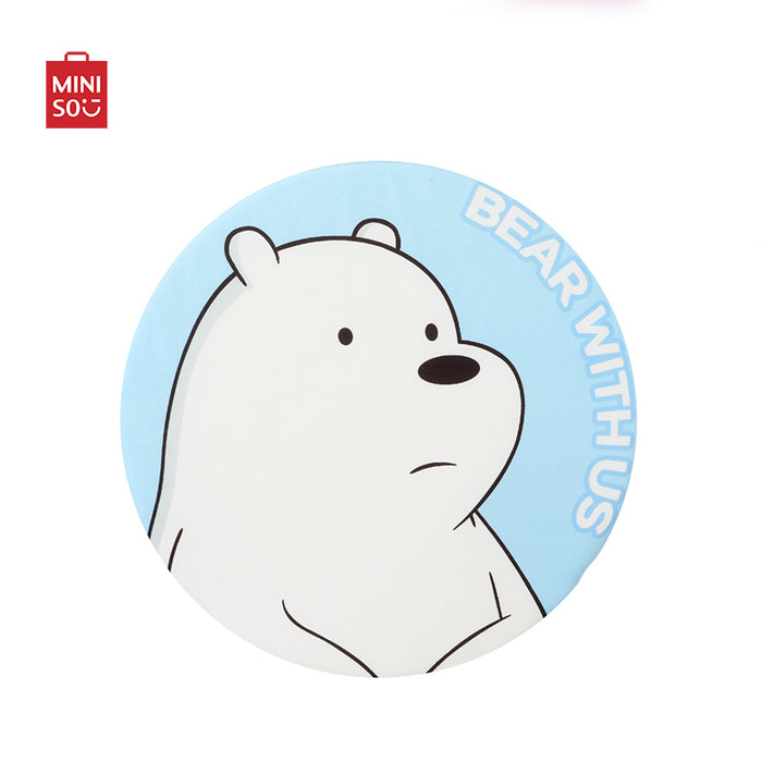 MINISO AU We Bare Bears Collection Round Seat Cushion Ice Bear