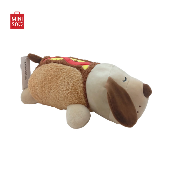 MINISO AU Mini Family Food Series Hot Dog Shar Pei Plush Toy 35cm