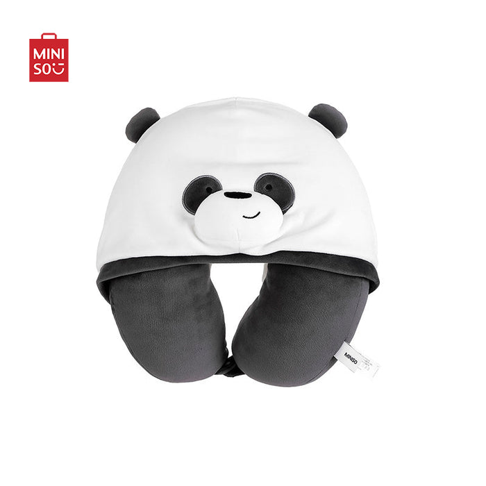 MINISO AU We Bare Bears U-shaped Pillow with Hood(Panda)