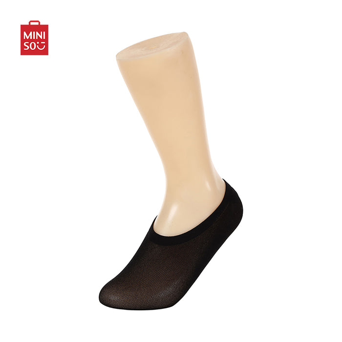 MINISO AU Women's Comfortable Low Cut Socks 3 Pairs(Black)