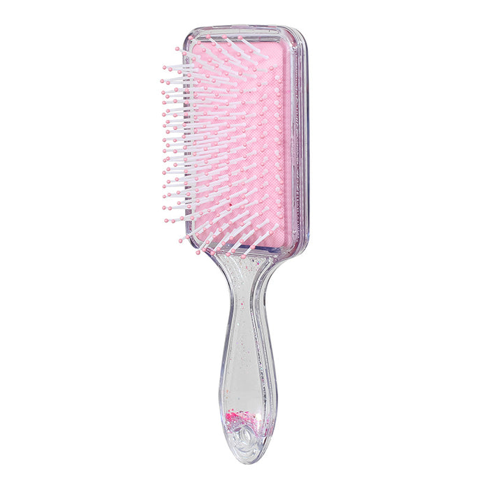MINISO AU Pink Square Cushion Hair Brush