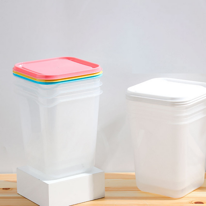MINISO AU Multicolor Reuseable Plastic 1800ml Food Container set of 3(Random Colour)