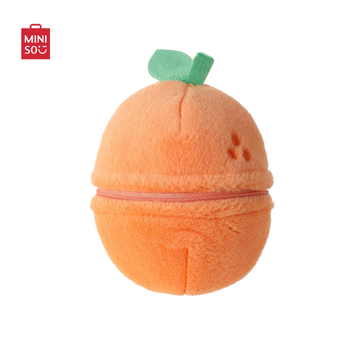 MINISO AU Fruit Series Penguin Plush Toy Surprise Ball 13cm (Orange)