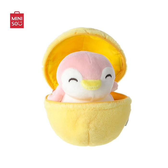 MINISO AU Fruit Series Penguin Plush Toy Yellow Surprise Ball 13cm(Pineapple)