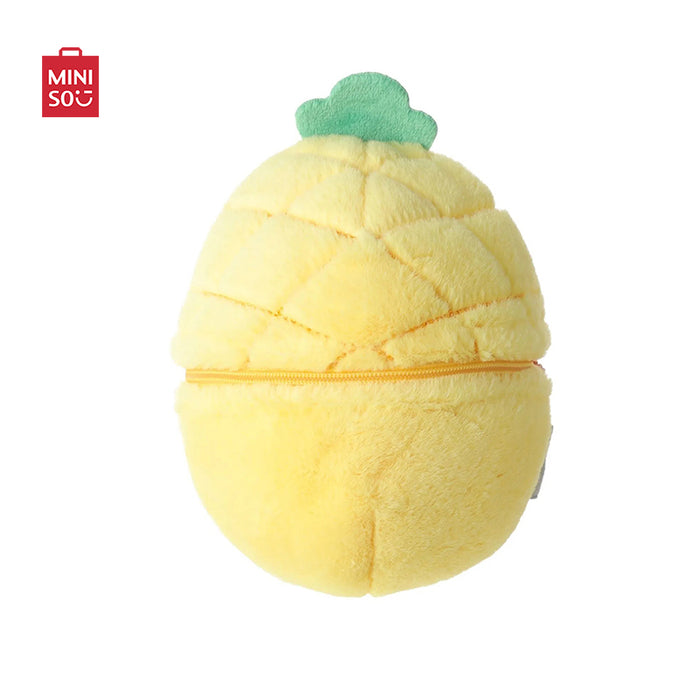 MINISO AU Fruit Series Penguin Plush Toy Yellow Surprise Ball 13cm(Pineapple)
