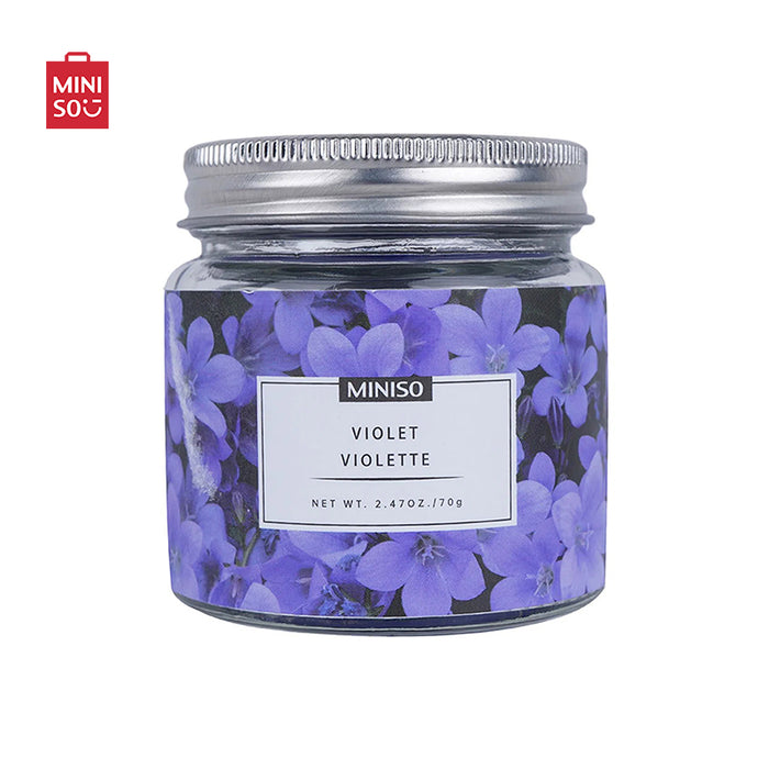 MINISO AU Garden Series Jar Candle Violet 70g