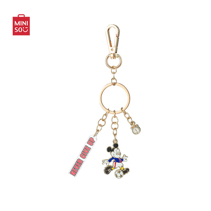 MINISO AU Miniso Disney Mickey Mouse Sports Collection Soccer Metal Keychain