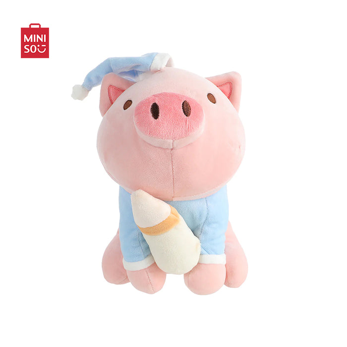 MINISO AU Pajamas Pig Series Plush Toy(Milk Feeder Bottle)