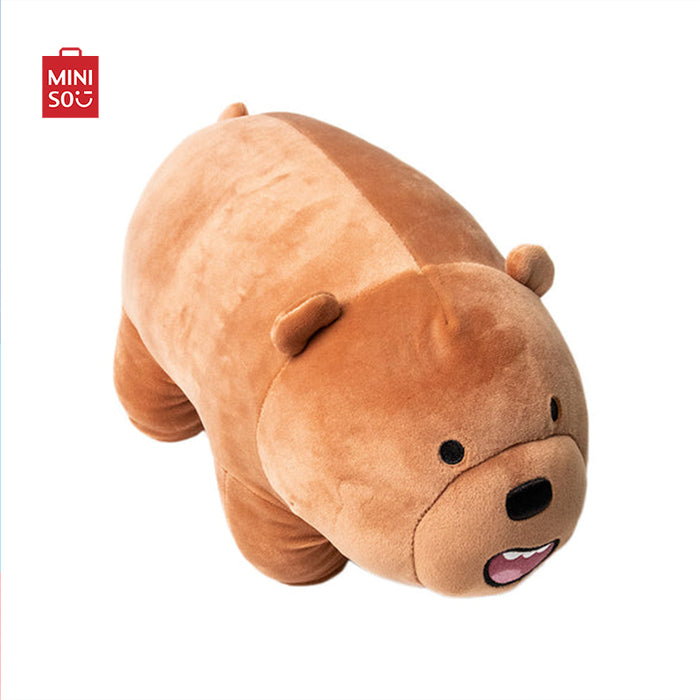 MINISO AU We Bare Bears Standing Doll Grizzly Plush Toy 38cm