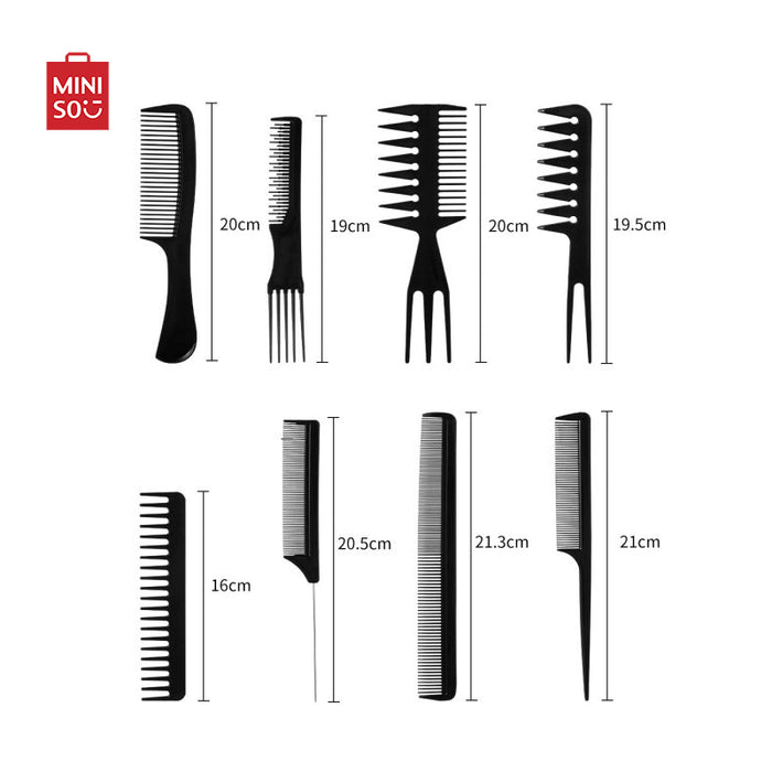 MINISO AU Professional Styling Comb Set 8 Pcs