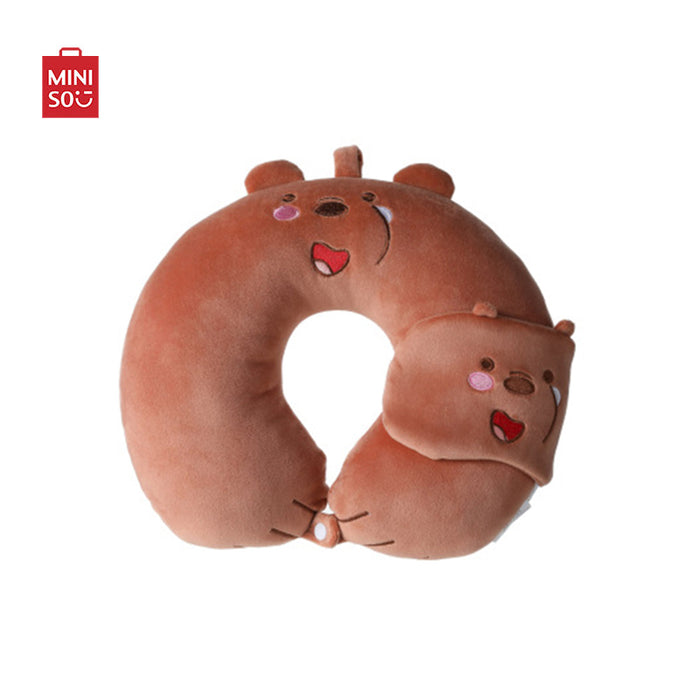 MINISO AU We Bare Bears Collection 4.0 U-shaped Pillow Grizzly