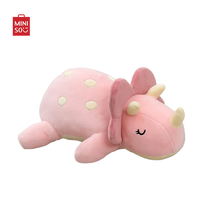 MINISO AU Lying Triceratops Plush Toy Stuffed Animals for Gift 37cm