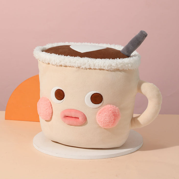 MINISO AU Beverages Series Pillow Plush Toy(Cappuccino)
