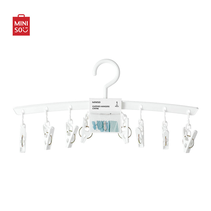 MINISO AU Clothes Hanger with 8 Clips