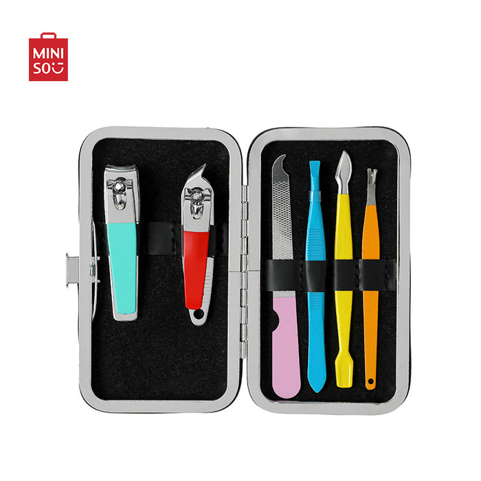 MINISO AU Coloradio Manicure Set with Storage Bag (6 pcs)