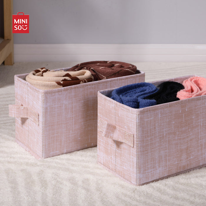MINISO AU Solid Color Series Storage Box 25x13x15.5cm