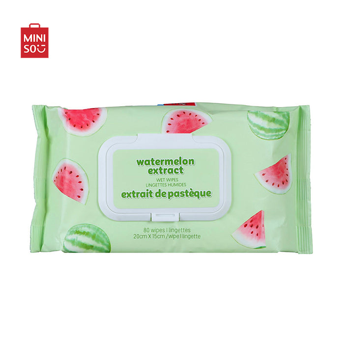 MINISO AU Watermelon Extract Wet Wipes 80 Wipes