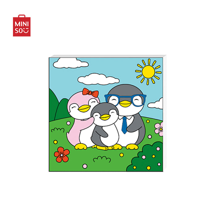 MINISO AU Penguin Family Painting Kit 25×25cm