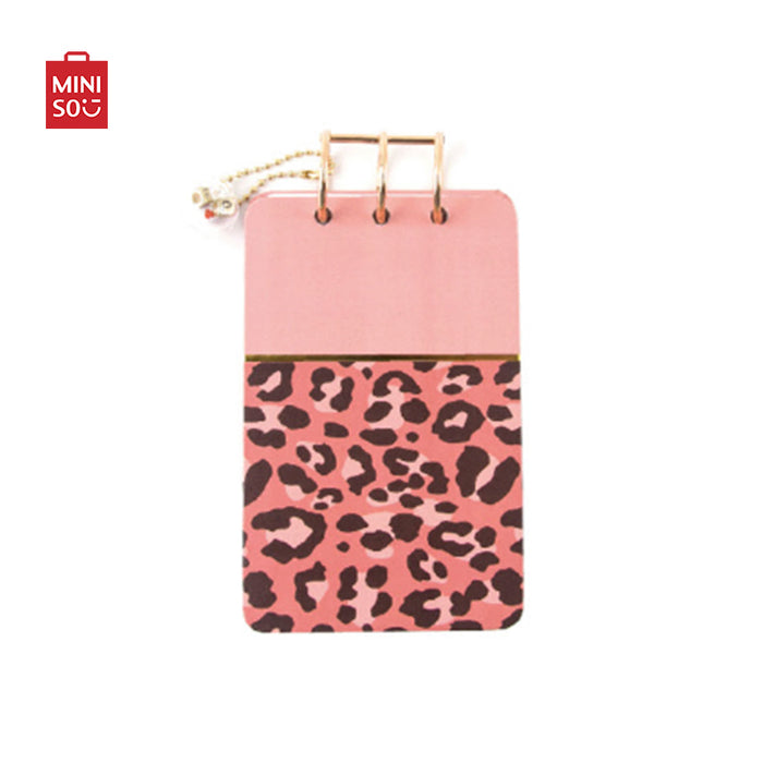 MINISO AU Pink Leopard DIY Beads Wirebound Book