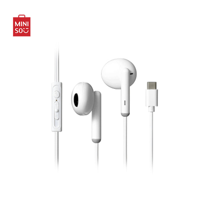 MINISO AU Type-C Half-in-Ear Earphones  Model: W10103 White