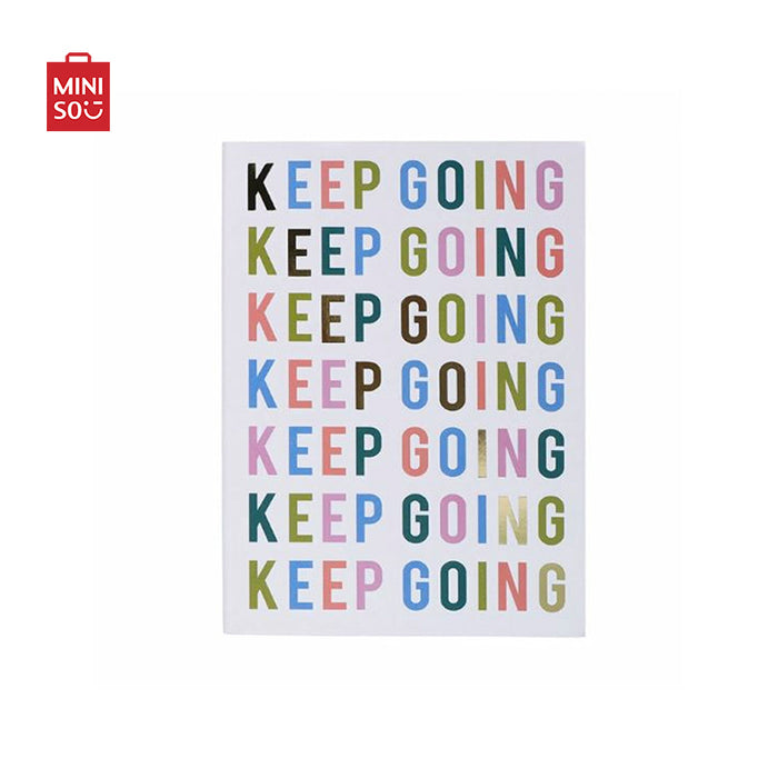 MINISO AU Keep Going Printing A5 Hardcover Book 96 Sheets