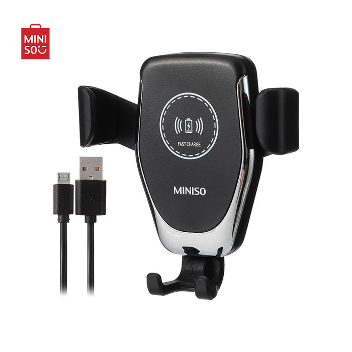 MINISO AU 10W Wireless Charger Gravity Auto Clamping Phone Stand for Car Model WX59