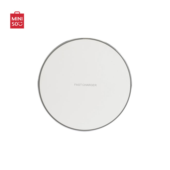 MINISO AU White 10W Ultrathin Wireless Charger with Lights for Desk Model WX22