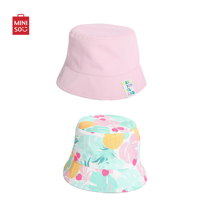 MINISO AU Passion Island Pink Double Sided Bucket Hat