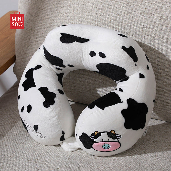 MINISO AU Cute Animal Series Cow Neck Pillow 30cm
