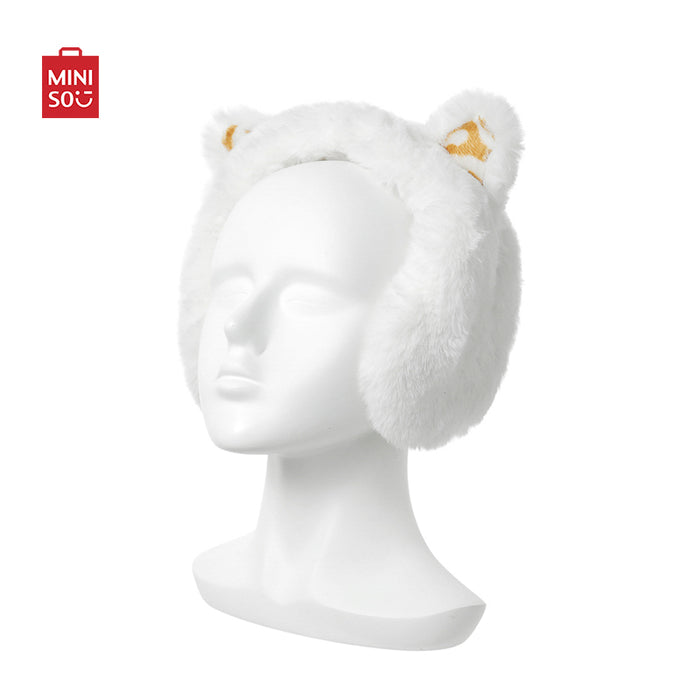 MINISO AU Kitten Furry Earmuffs White 21cm