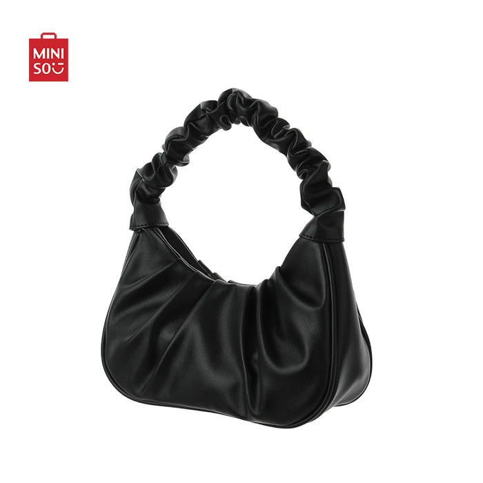 MINISO AU Black Soft Clutch Shoulder Bag