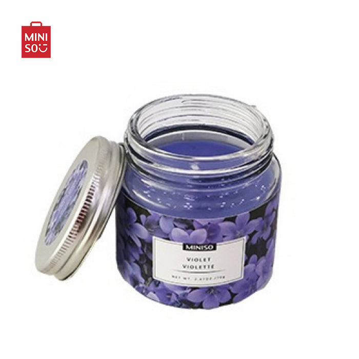 MINISO AU Garden Series Jar Candle Violet 70g