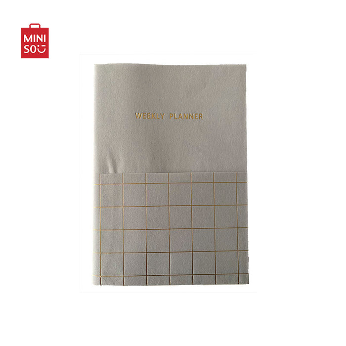 MINISO AU B5 Weekly Planner Book 48 Sheets Gray