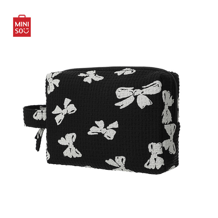 MINISO AU Black Charming Rectangle Cosmetic Bag