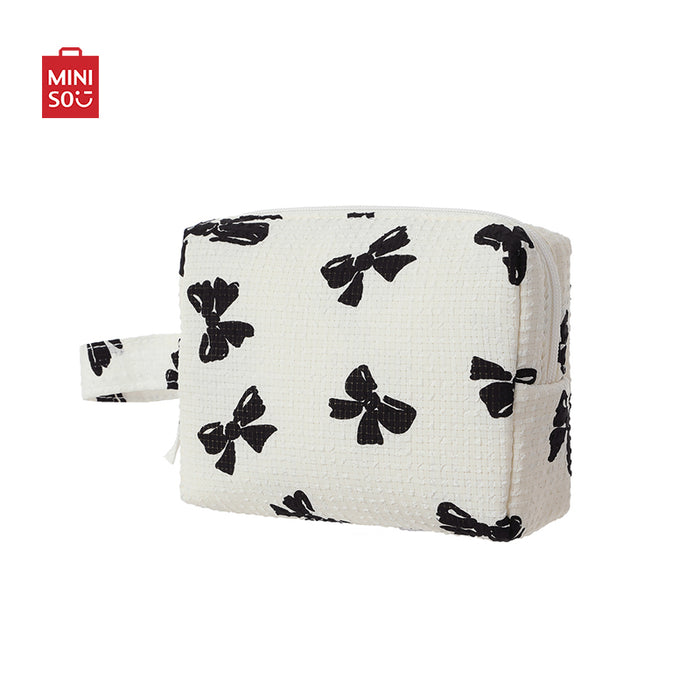 MINISO AU White Charming Rectangle Cosmetic Bag