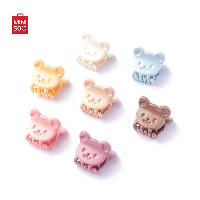MINISO AU Cute Bear Mini Hair Claw Clip 14 Pcs