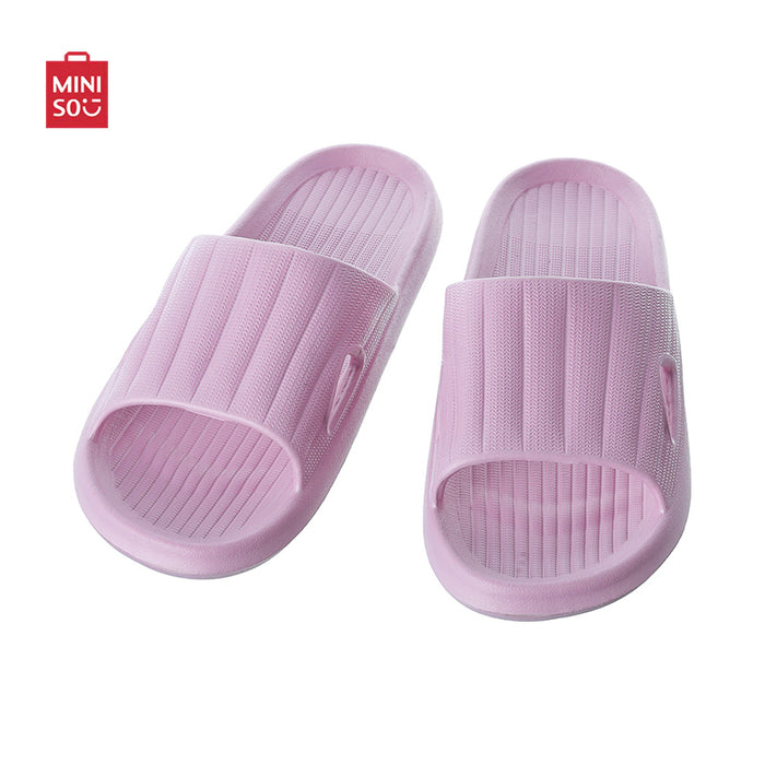 MINISO AU Convenient Lightweight Purple Bath Slippers (37-38)