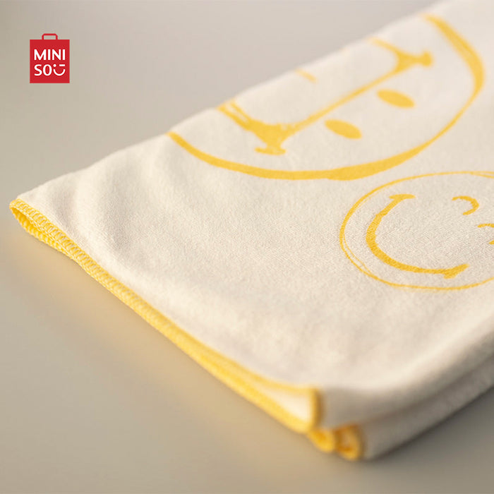 MINISO AU SmileyWorld Collection Fine Fiber Bath Towel Yellow
