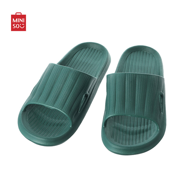MINISO AU Convenient Lightweight Dark Green Bath Slippers (43-44)