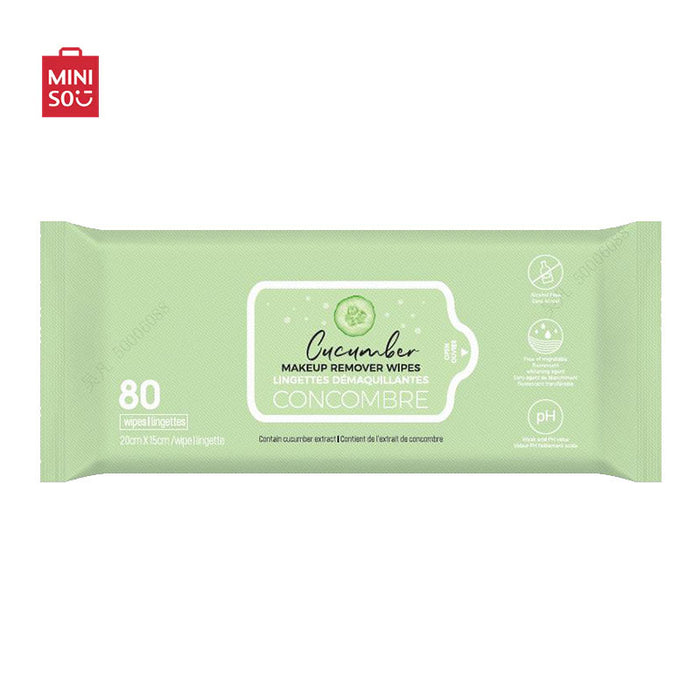 MINISO AU Cucumber Makeup Remover Wipes (80 Wipes)