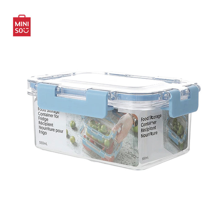 MINISO AU Blue Food Storage Container for Fridge 550ml