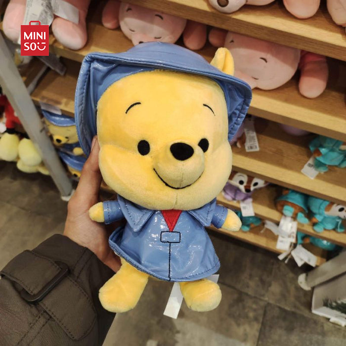 MINISO AU Disney Collection Winnie-the-Pooh Raincoat Plush Toy 20cm