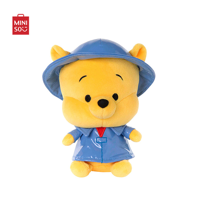 MINISO AU Disney Collection Winnie-the-Pooh Raincoat Plush Toy 20cm