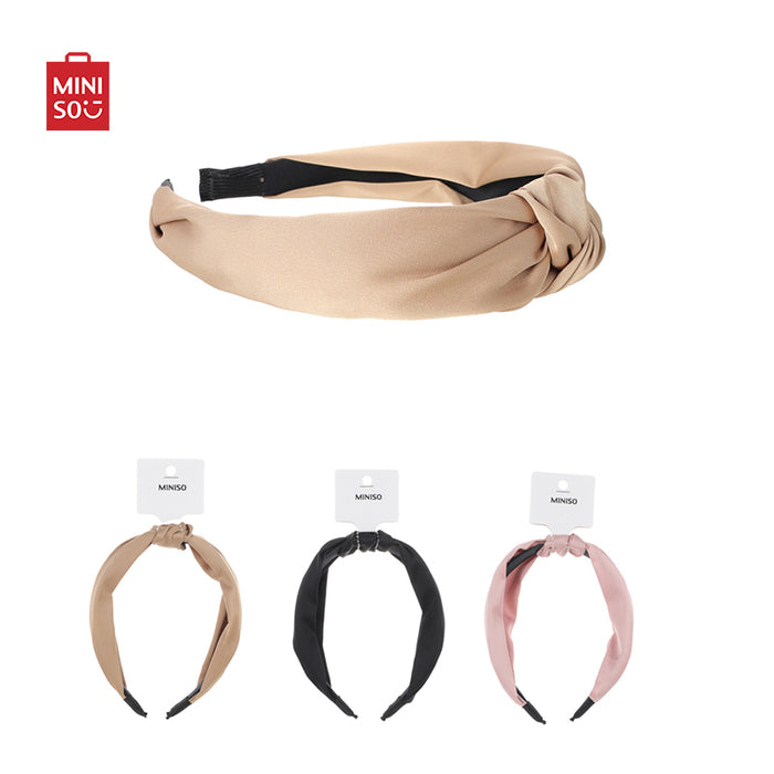 MINISO AU Solid Color Knotted Hair Hoop (Random)